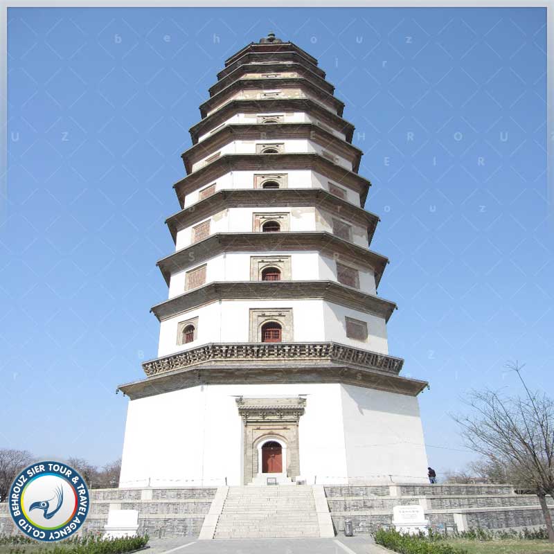 برج پاگودا در Yiwu چین